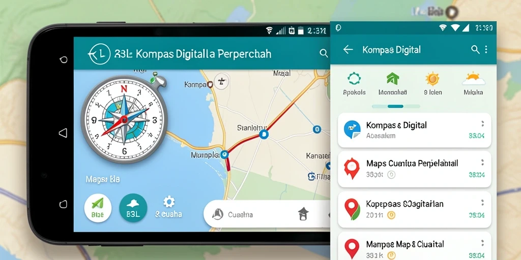 Tampilan antarmuka aplikasi Kompas Digital 33L yang intuitif dan menarik.