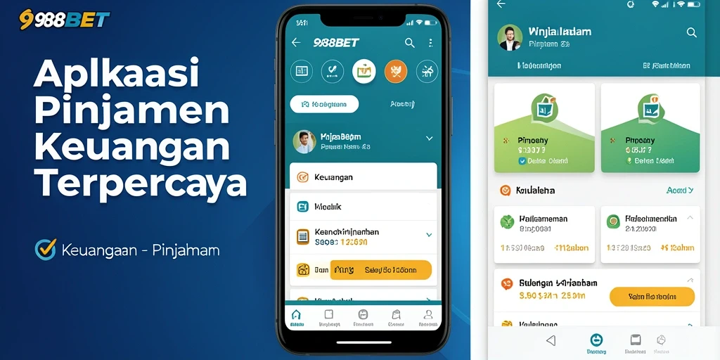 Tampilan antarmuka aplikasi 988BET yang mudah digunakan untuk pengajuan pinjaman.