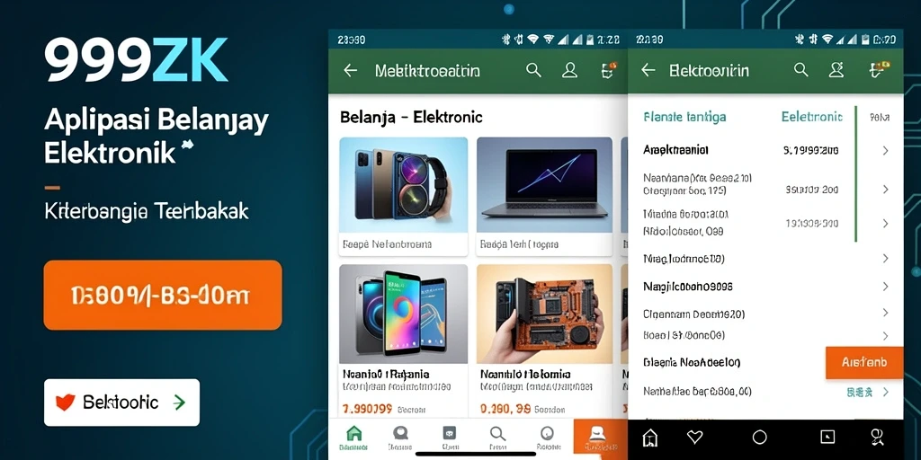 Antarmuka pengguna aplikasi 999ZK yang menarik dan fungsional.