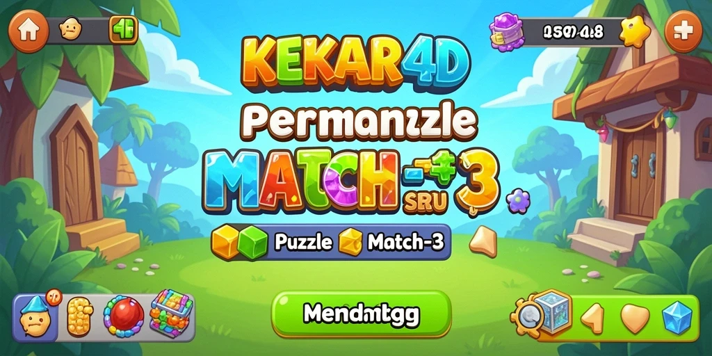 Tampilan antarmuka permainan KEKAR4D yang menarik dan penuh warna.