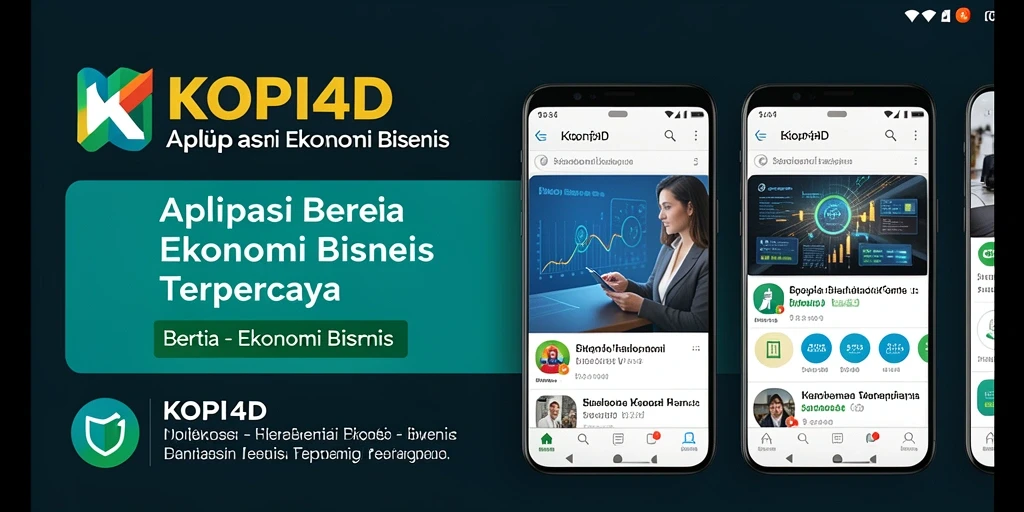 Antarmuka KOPI4D yang sederhana dan informatif untuk berita ekonomi.