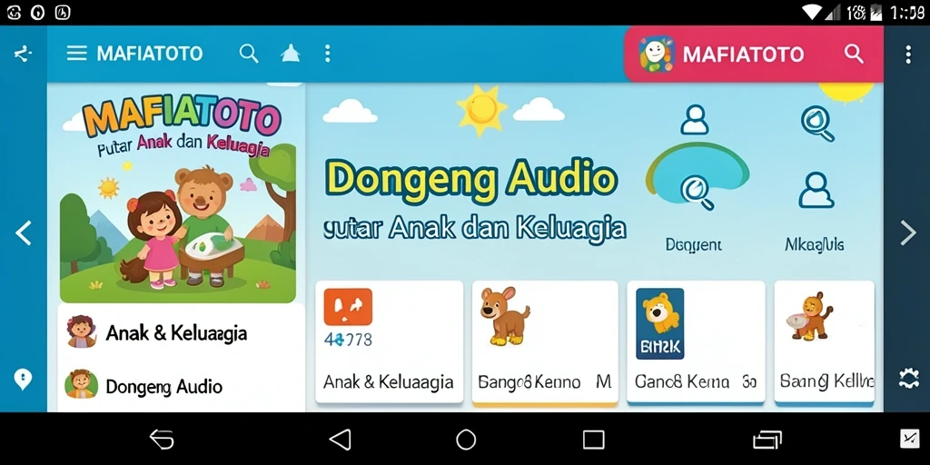Antarmuka MAFIATOTO yang user-friendly dan menarik untuk anak-anak.