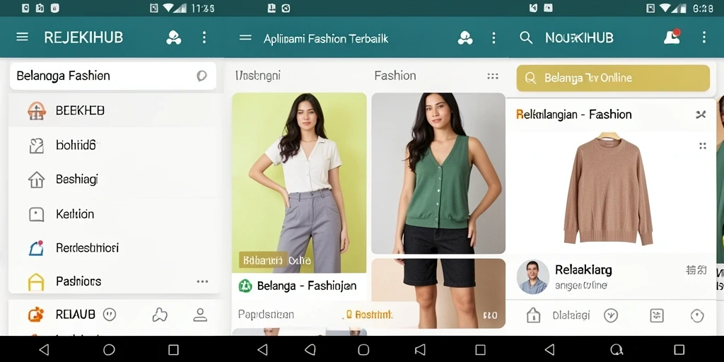 Antarmuka aplikasi REJEKIHUB yang menarik dan mudah digunakan.