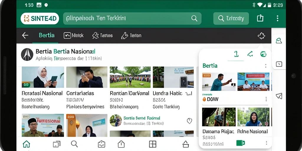 Tampilan antarmuka aplikasi SINTE4D yang ramah pengguna.